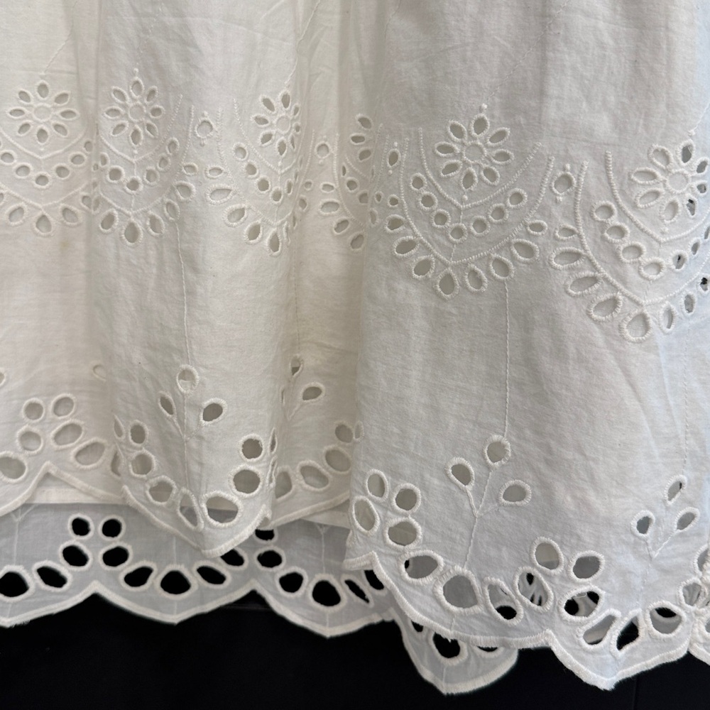 Universal Thread Cream Eyelet Blouse - image 2